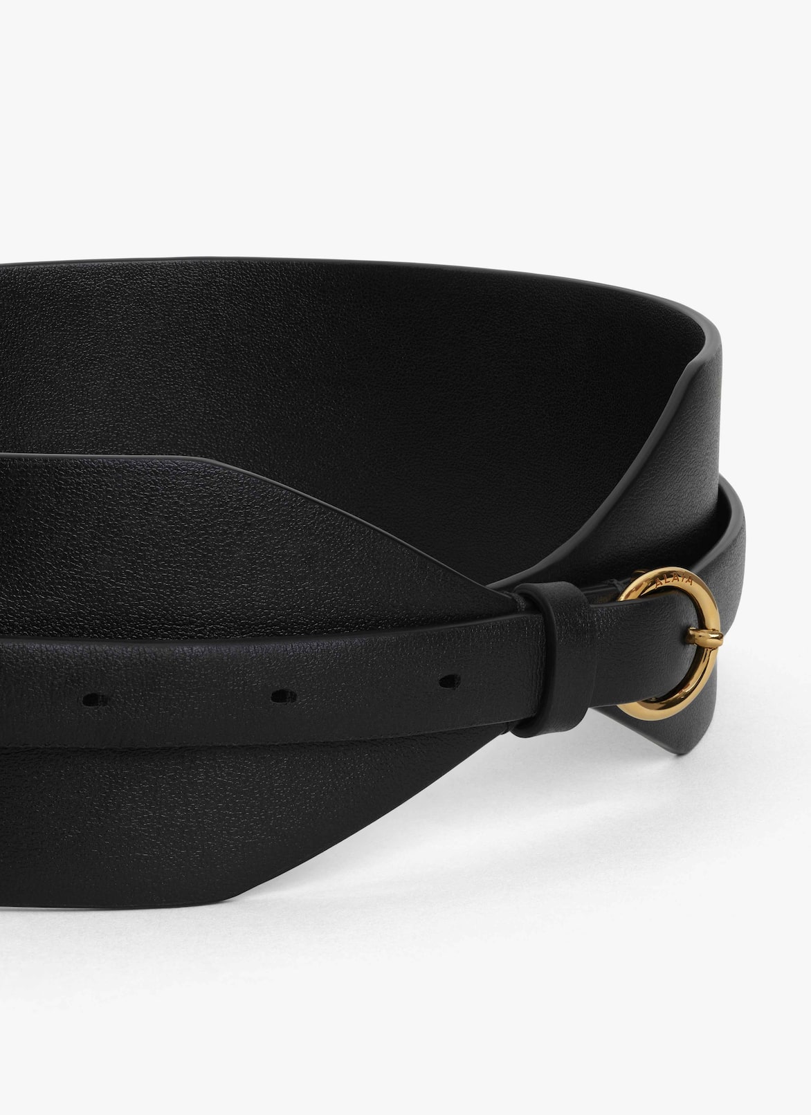 DOUBLE LARGE BELT IN CALFSKIN ALAÏA BLACK DOUBLE LARGE BELT IN CALFSKIN
